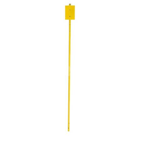 Słupek oznaczeniowy do tabliczek, 2mb, 1", żółty, gaz