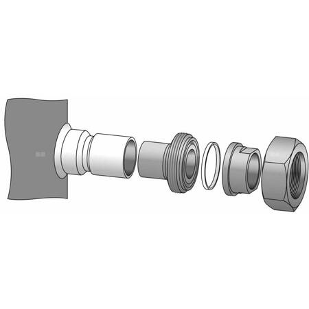 Zestaw adaptacyjny do lutowania, (1-1/4" rotolock, 7/8" ODF), (1-1/4" rotolock, 3/4" ODF)