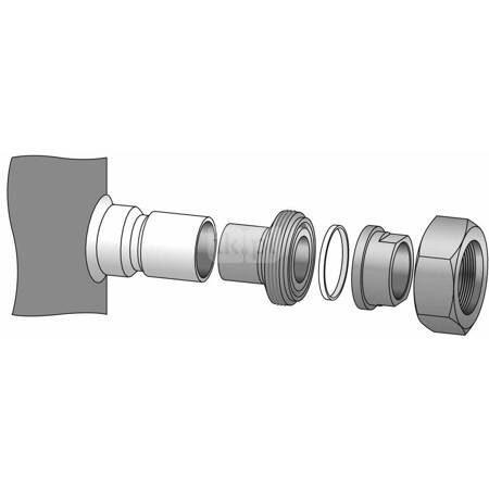 Zestaw adaptacyjny do lutowania, (1-3/4" rotolock, 1-1/8" ODF), (1-1/4" rotolock, 7/8" ODF)